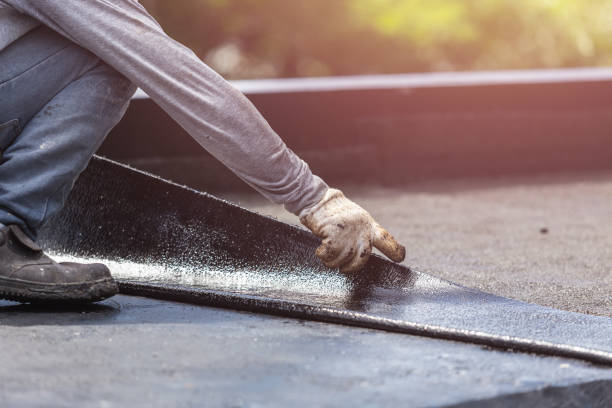 Professional Basement Waterproofing technician working in Washburn, WI